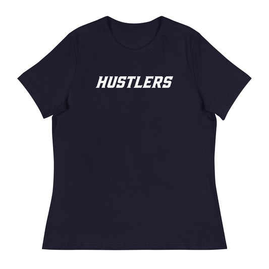 Performance | Women's Relaxed T Shirt | Hustlers Softball | Modern Script Logo
