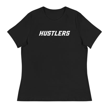 Performance | Women's Relaxed T Shirt | Hustlers Softball | Modern Script Logo