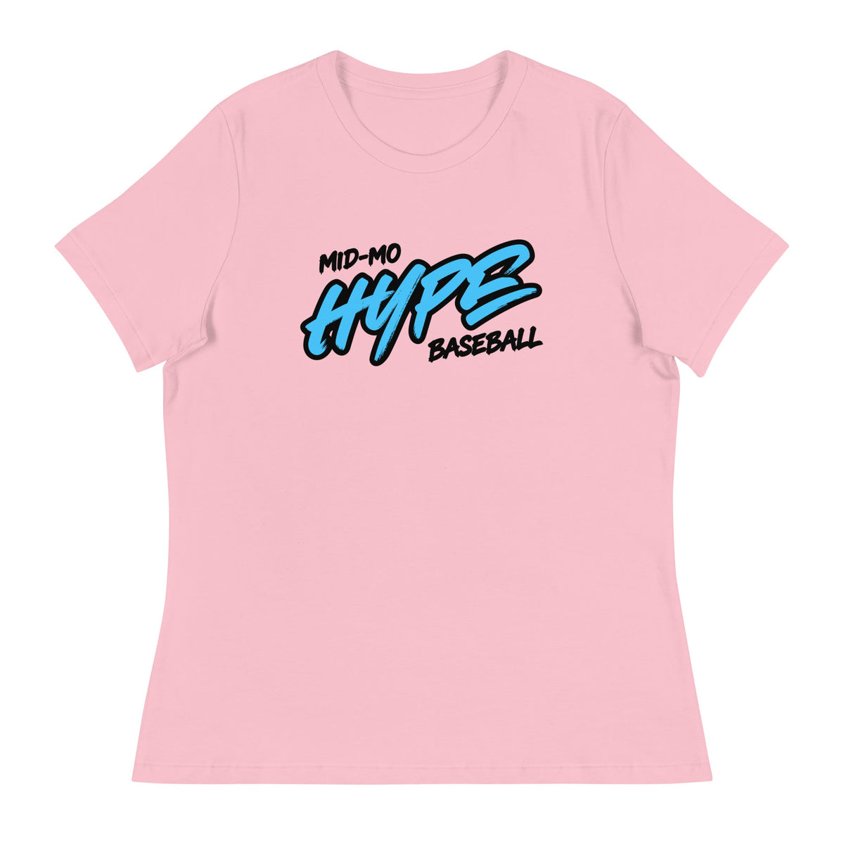 Performance | Women's Relaxed T Shirt | Hype Baseball Club | Modern Script Logo