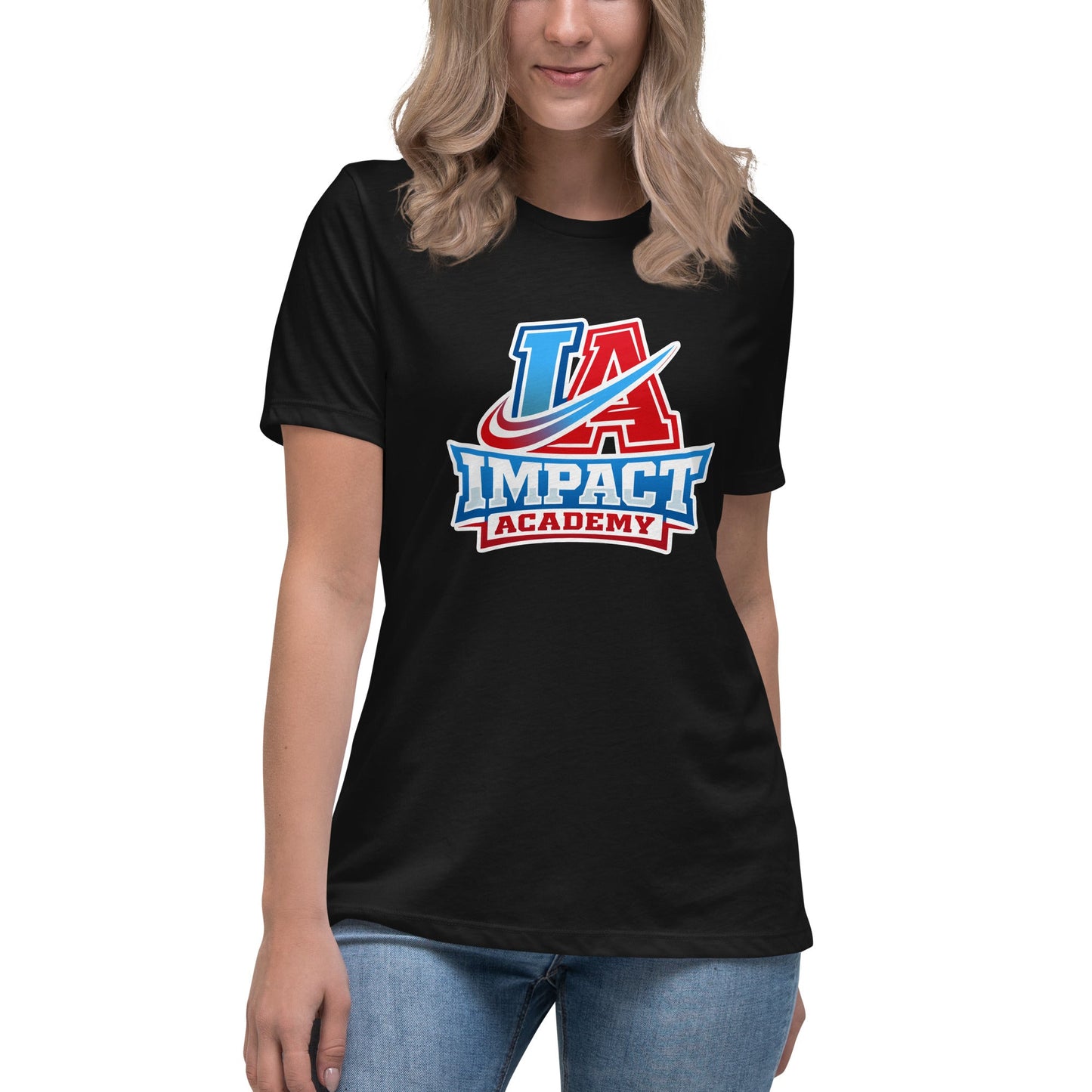 Performance | Women's Relaxed T Shirt | Impact Academy | Icon Logo