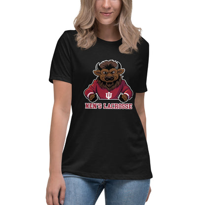 Performance | Women's Relaxed T Shirt | Indiana University Lacrosse | Mascot Logo