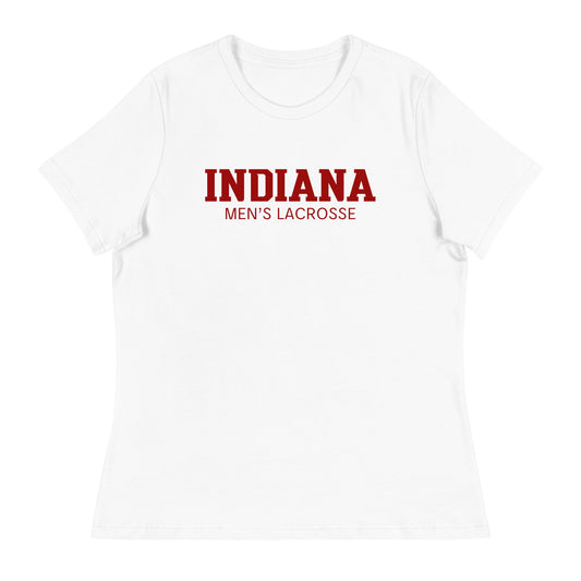 Performance | Women's Relaxed T Shirt | Indiana University Lacrosse | Script Logo