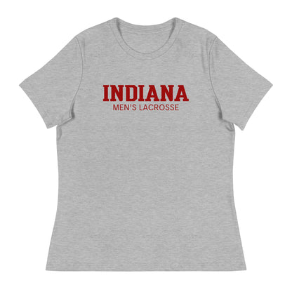 Performance | Women's Relaxed T Shirt | Indiana University Lacrosse | Script Logo