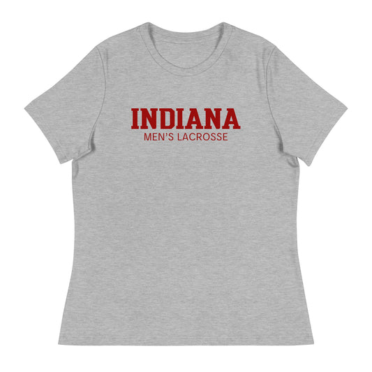 Performance | Women's Relaxed T Shirt | Indiana University Lacrosse | Script Logo