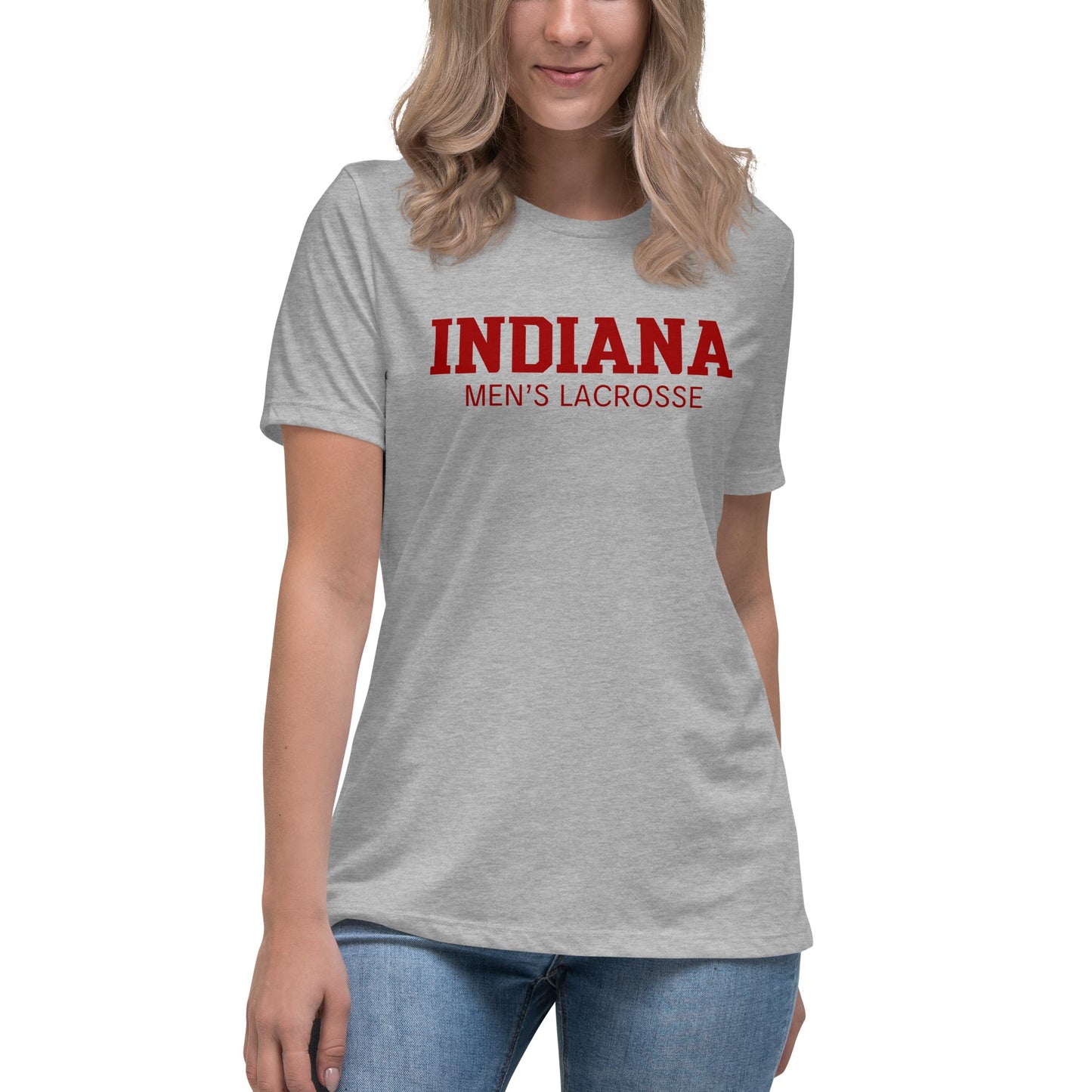 Performance | Women's Relaxed T Shirt | Indiana University Lacrosse | Script Logo