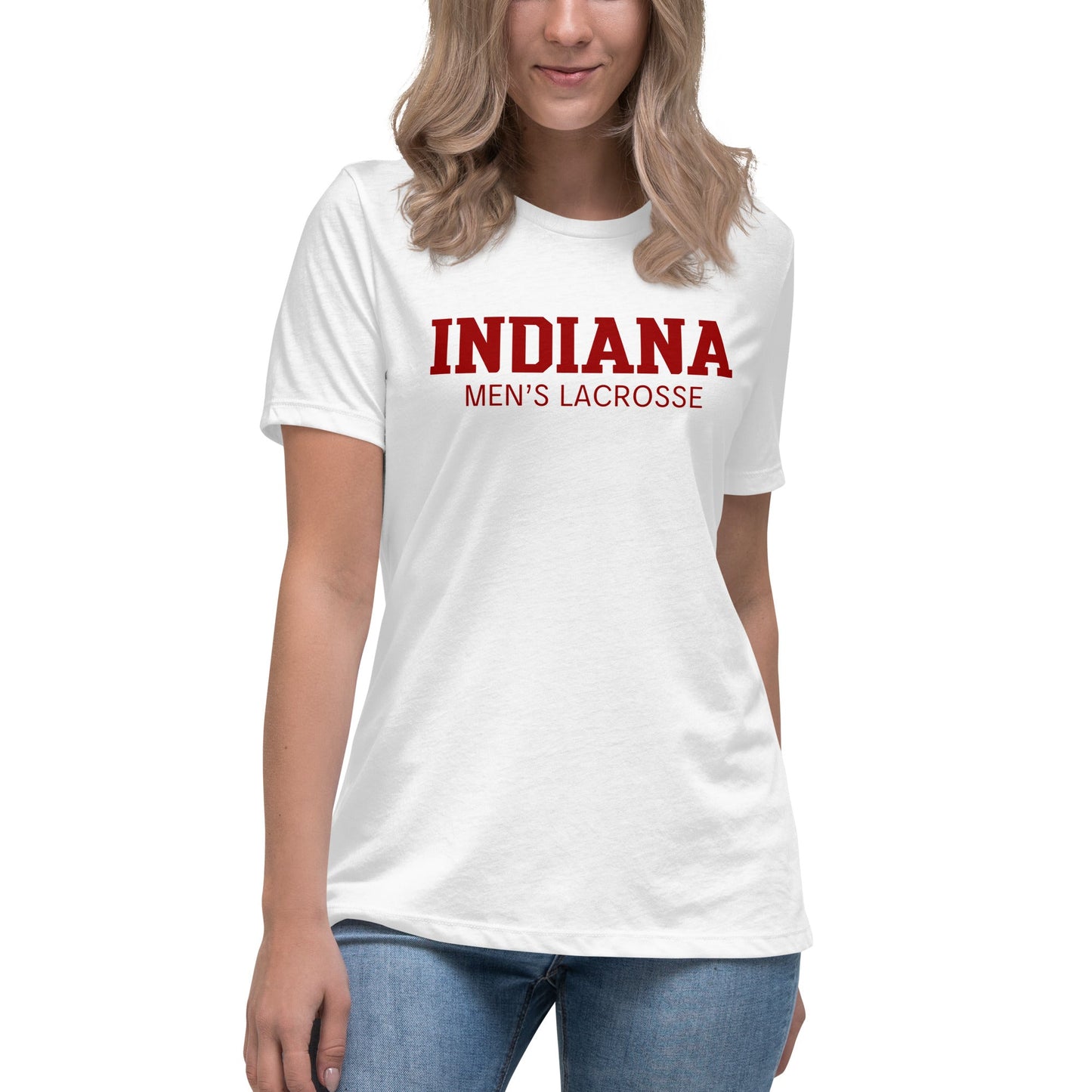 Performance | Women's Relaxed T Shirt | Indiana University Lacrosse | Script Logo