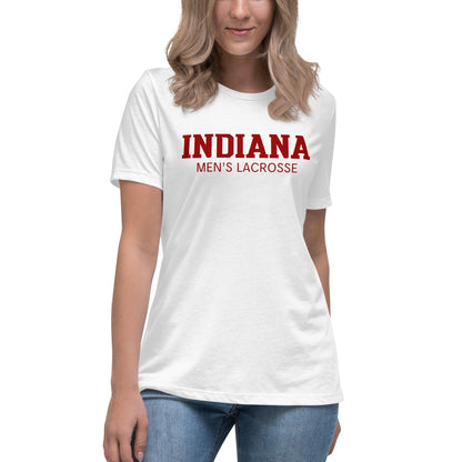 Performance | Women's Relaxed T Shirt | Indiana University Lacrosse | Script Logo