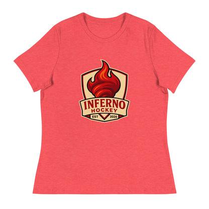 Performance | Women's Relaxed T Shirt | Inferno Hockey | Crest Logo