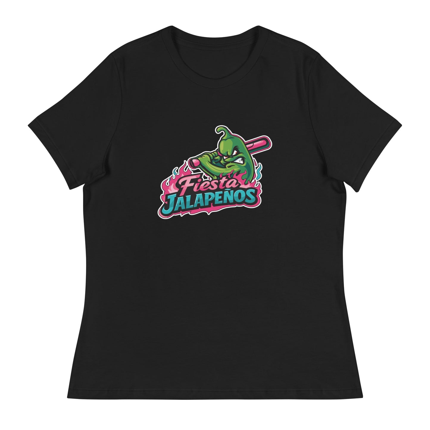 Performance | Women's Relaxed T Shirt | Jalapenos Baseball | Fiesta Logo