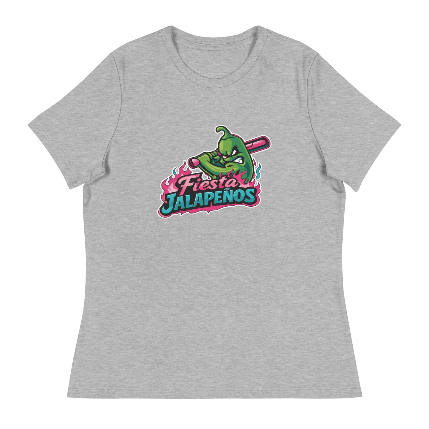 Performance | Women's Relaxed T Shirt | Jalapenos Baseball | Fiesta Logo