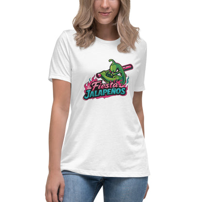 Performance | Women's Relaxed T Shirt | Jalapenos Baseball | Fiesta Logo