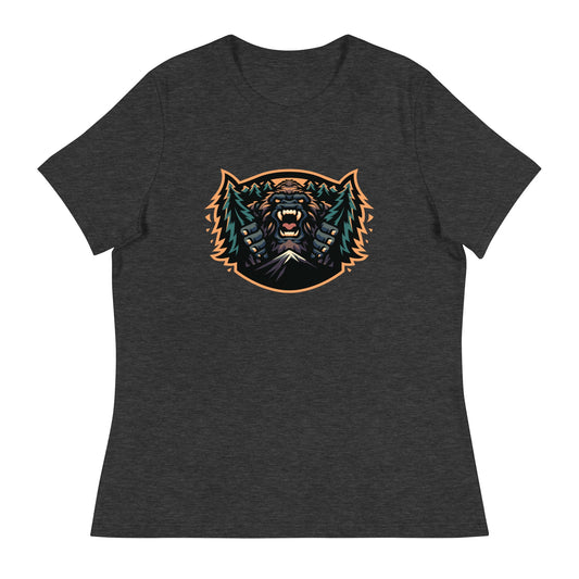 Performance | Women's Relaxed T Shirt | JBLM Bigfoot Hockey Team | Mascot Logo