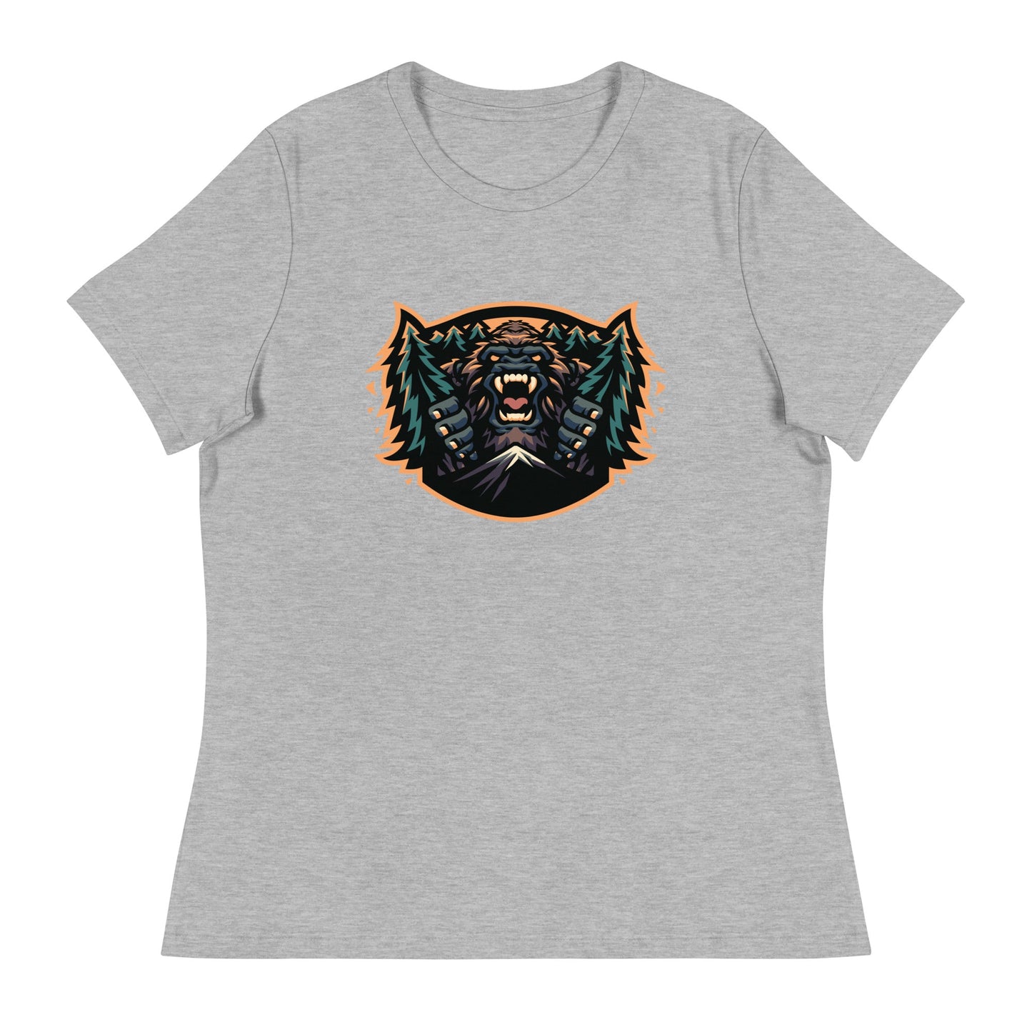 Performance | Women's Relaxed T Shirt | JBLM Bigfoot Hockey Team | Mascot Logo