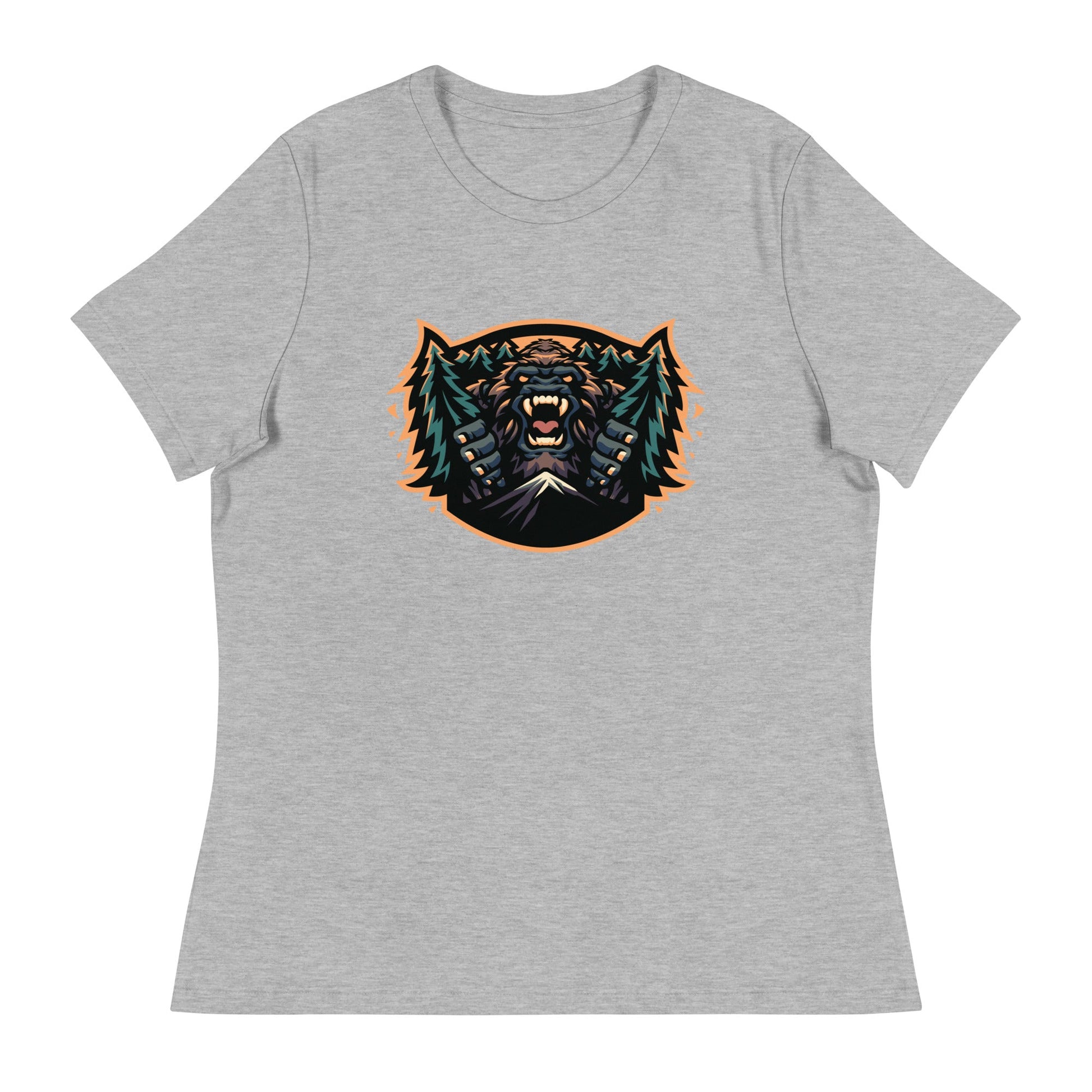 Performance | Women's Relaxed T Shirt | JBLM Bigfoot Hockey Team | Mascot Logo