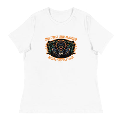 Performance | Women's Relaxed T Shirt | JBLM Bigfoot Hockey Team | Mascot Logo
