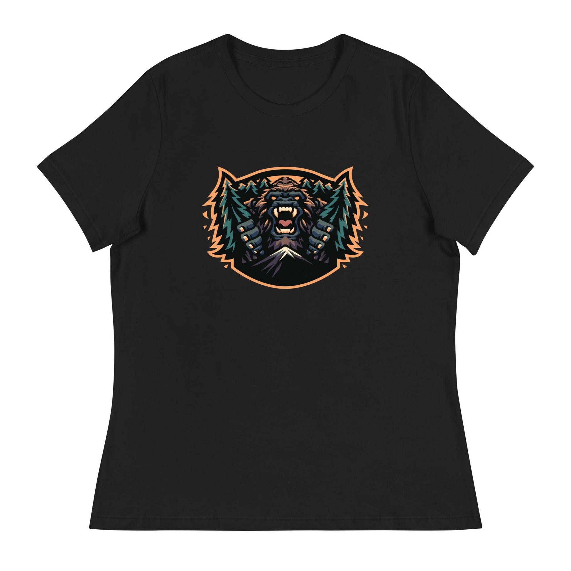 Performance | Women's Relaxed T Shirt | JBLM Bigfoot Hockey Team | Mascot Logo