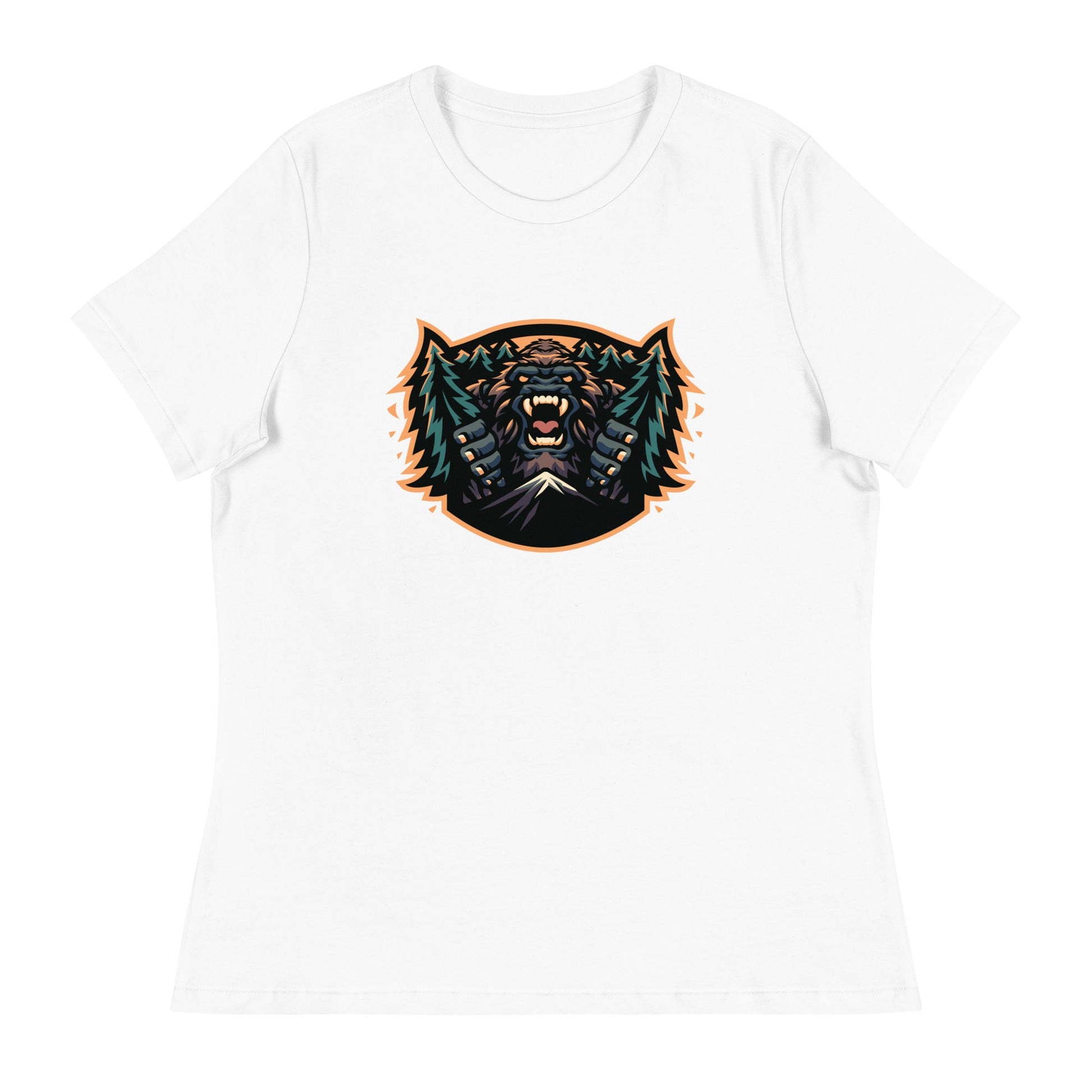 Performance | Women's Relaxed T Shirt | JBLM Bigfoot Hockey Team | Mascot Logo