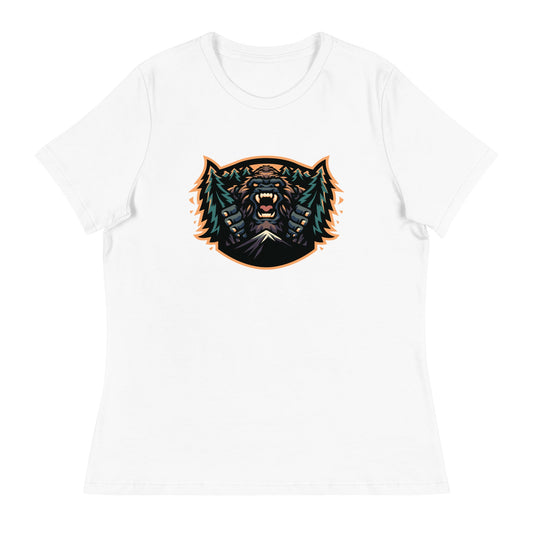 Performance | Women's Relaxed T Shirt | JBLM Bigfoot Hockey Team | Mascot Logo