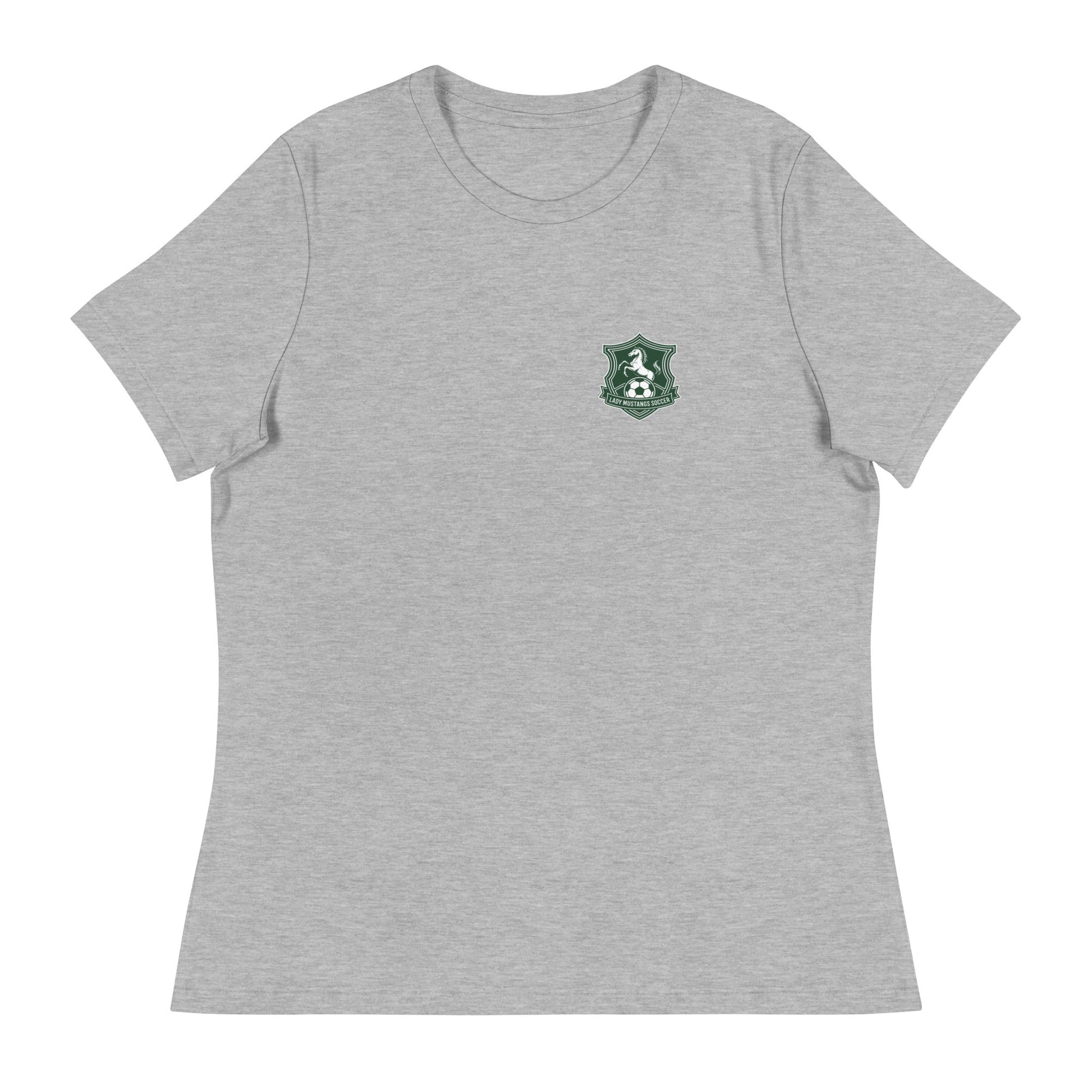 Performance | Women's Relaxed T Shirt | JFK Memorial Lady Mustang Soccer | Pocket Logo
