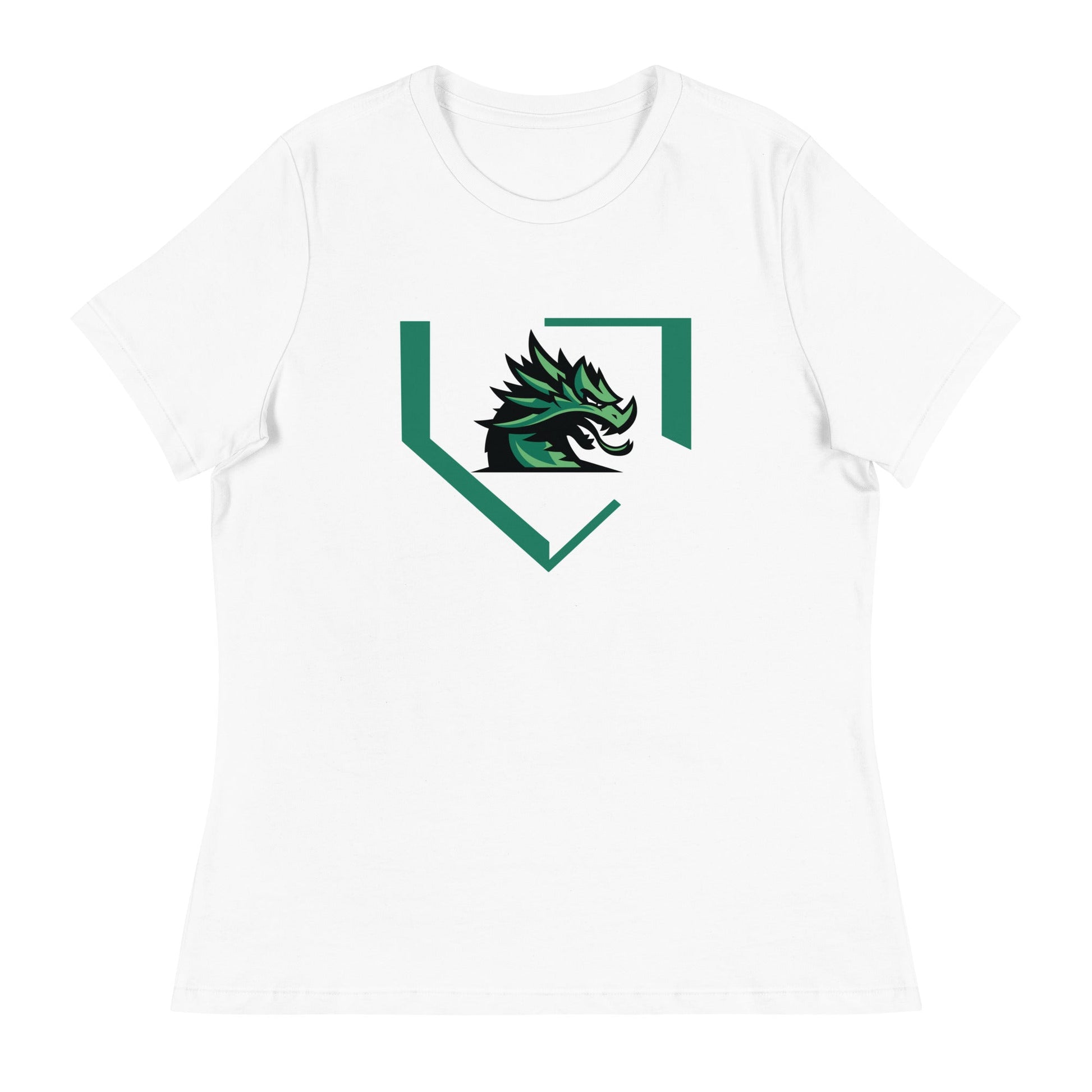Performance | Women's Relaxed T Shirt | John Cooper Baseball | Dragon Home Logo