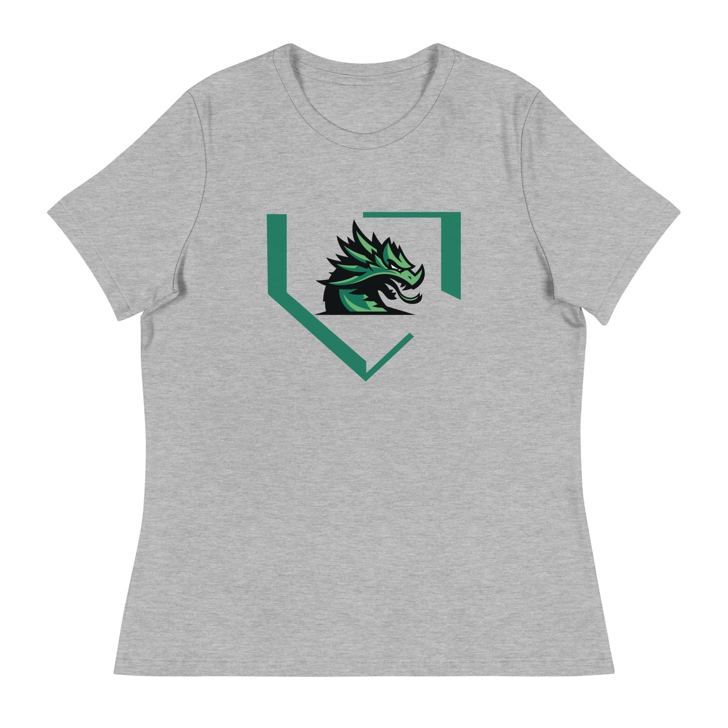 Performance | Women's Relaxed T Shirt | John Cooper Baseball | Dragon Home Logo