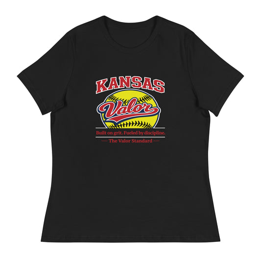 Performance | Women's Relaxed T Shirt | Kansas Valor Fan Gear | The Standard Logo