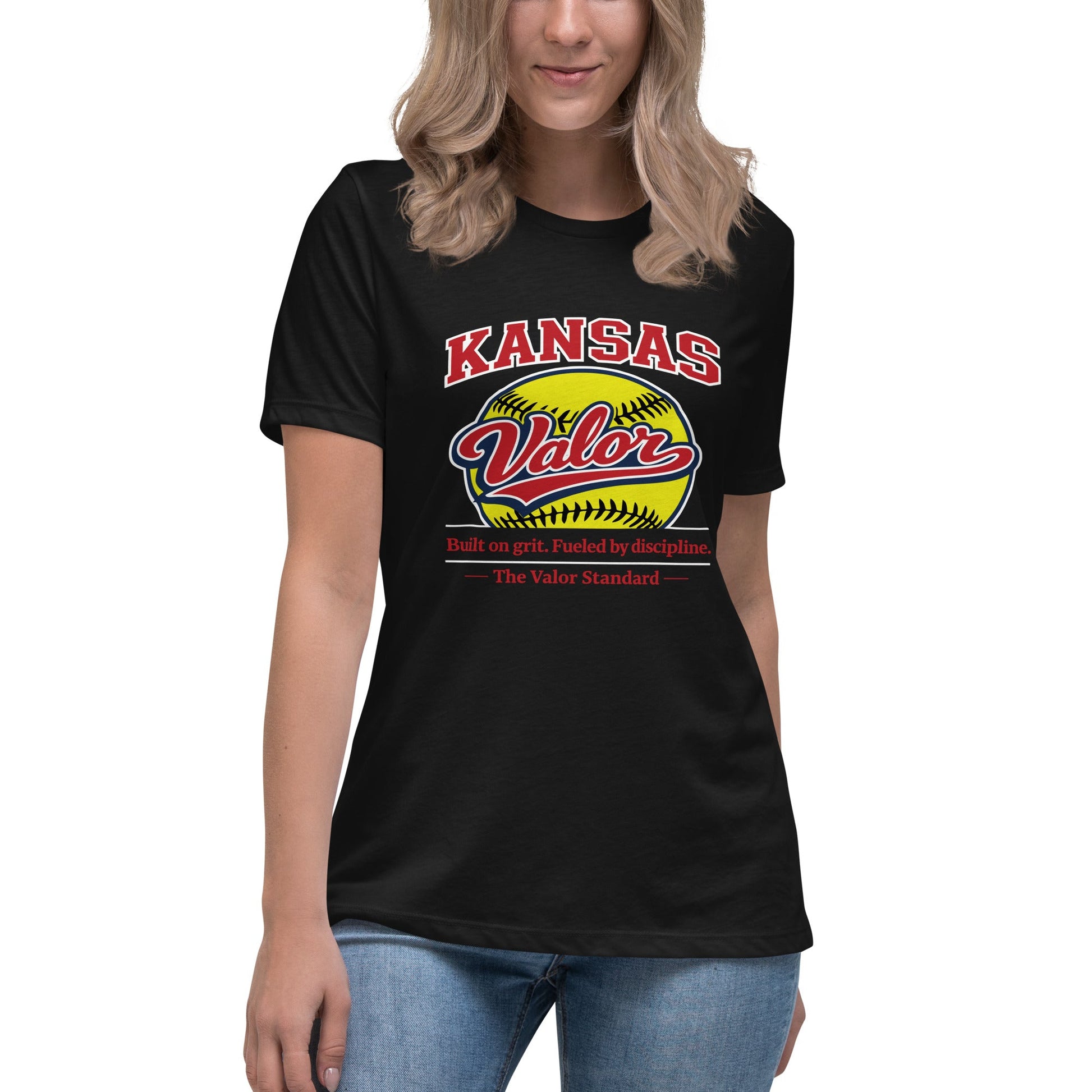 Performance | Women's Relaxed T Shirt | Kansas Valor Fan Gear | The Standard Logo