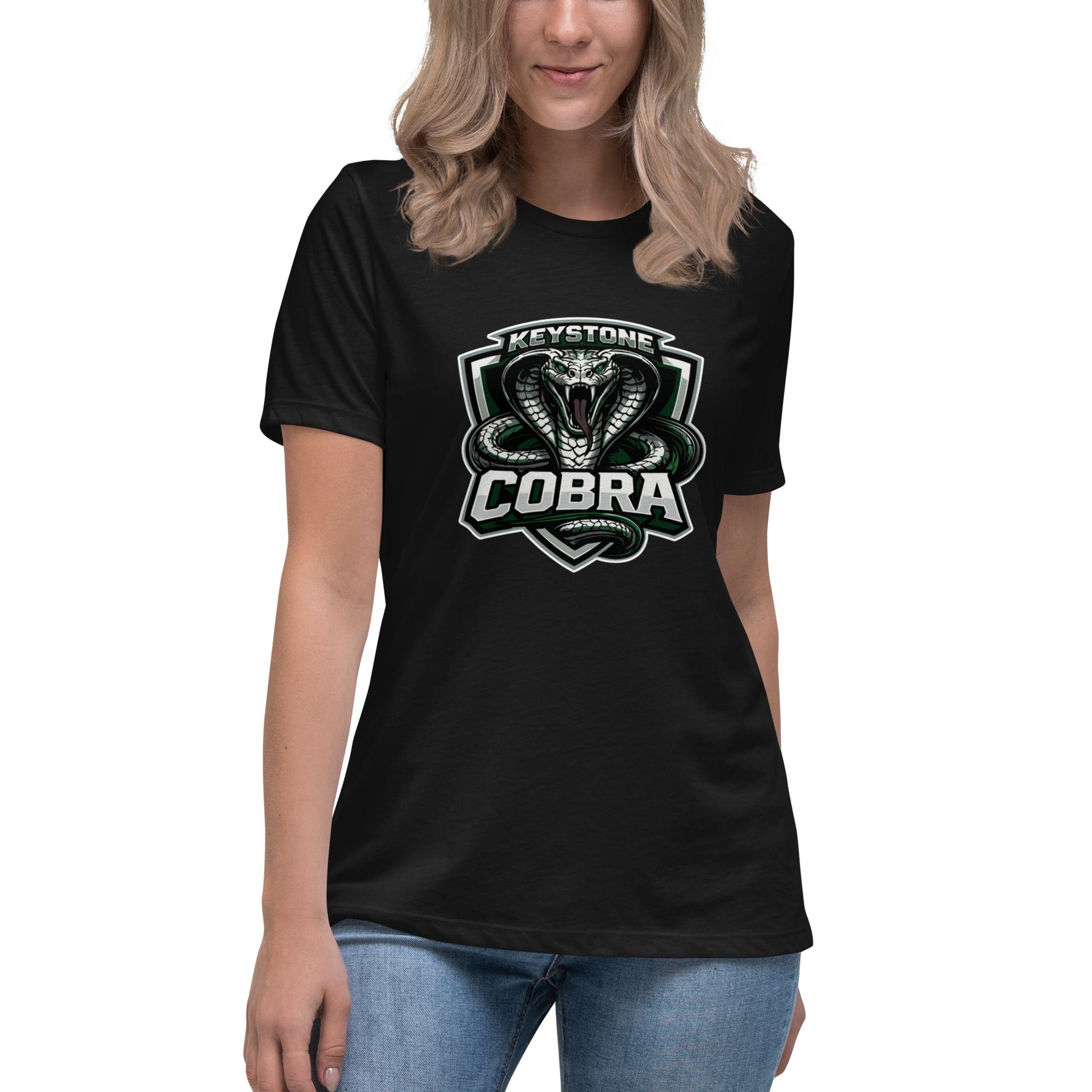Performance | Women's Relaxed T Shirt | Keystone Cobras | Venom Guard Logo
