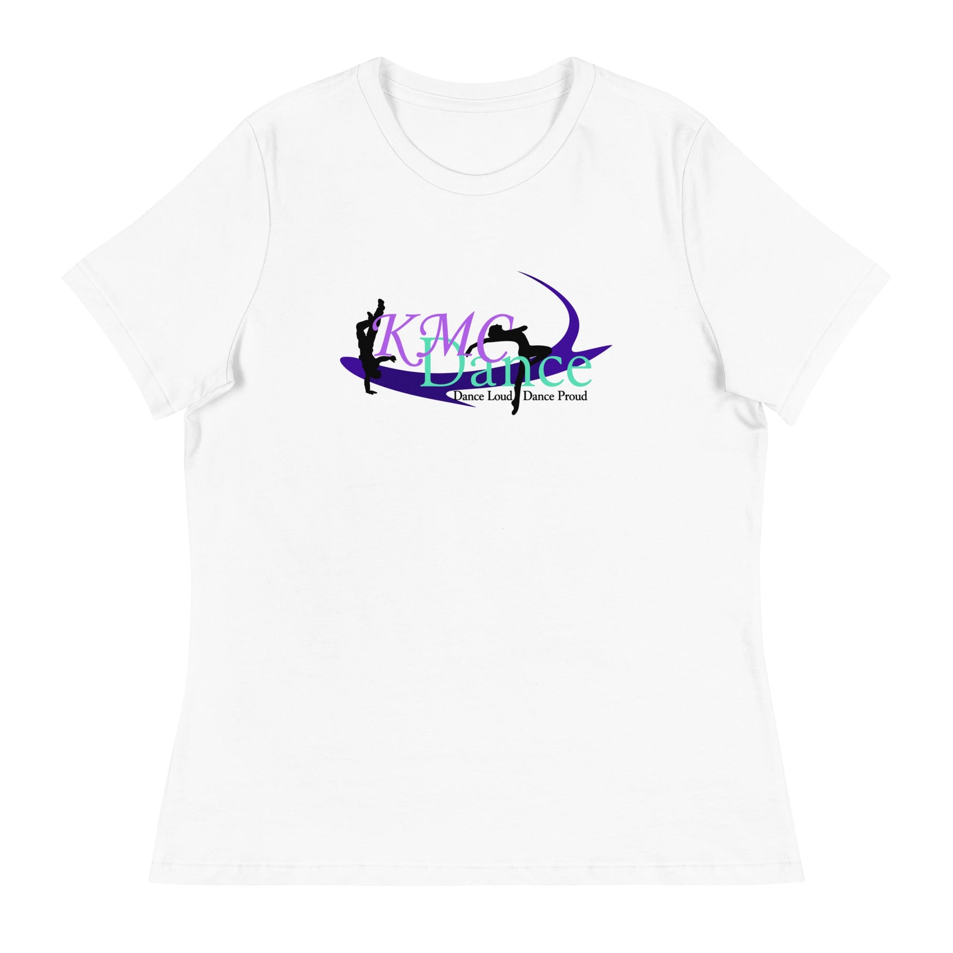 Performance | Women's Relaxed T Shirt | KMC Dance & Gymnastics | Emblem Logo