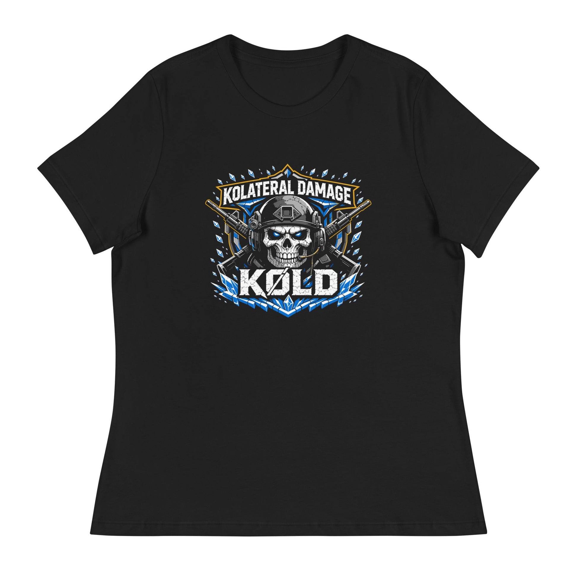 Performance | Women's Relaxed T Shirt | Kolateral Damage E-Sports | Emblem Logo