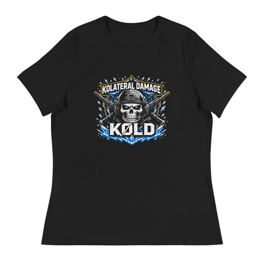 Performance | Women's Relaxed T Shirt | Kolateral Damage E-Sports | Emblem Logo