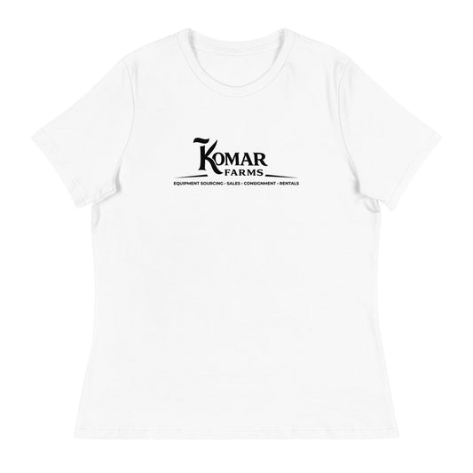 Performance | Women's Relaxed T Shirt | Komar Farms | Mark Logo