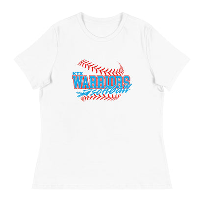 Performance | Women's Relaxed T Shirt | KTX Warriors | Softball Logo