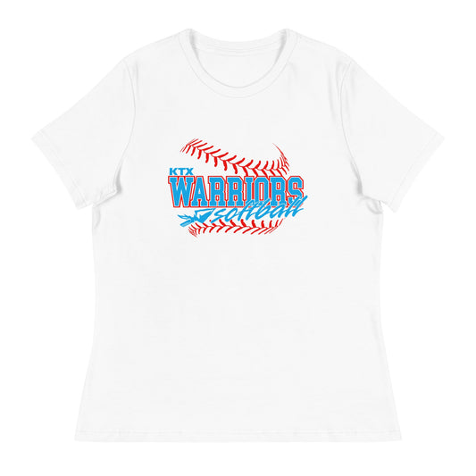 Performance | Women's Relaxed T Shirt | KTX Warriors | Softball Logo