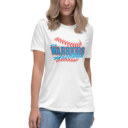 Performance | Women's Relaxed T Shirt | KTX Warriors | Softball Logo