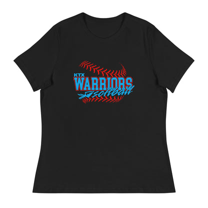 Performance | Women's Relaxed T Shirt | KTX Warriors | Softball Logo