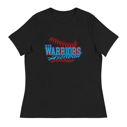 Performance | Women's Relaxed T Shirt | KTX Warriors | Softball Logo