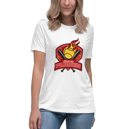Performance | Women's Relaxed T Shirt | KY Flames | Emblem Logo
