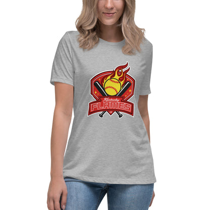 Performance | Women's Relaxed T Shirt | KY Flames | Emblem Logo