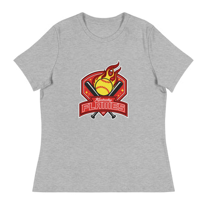 Performance | Women's Relaxed T Shirt | KY Flames | Emblem Logo