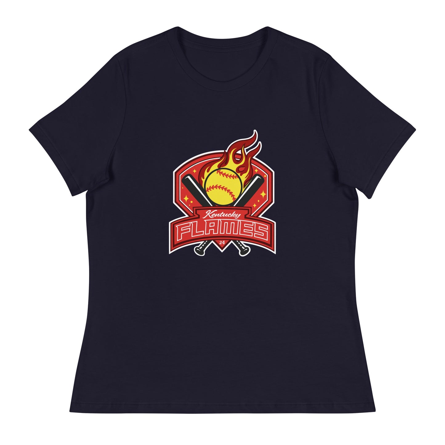 Performance | Women's Relaxed T Shirt | KY Flames | Emblem Logo
