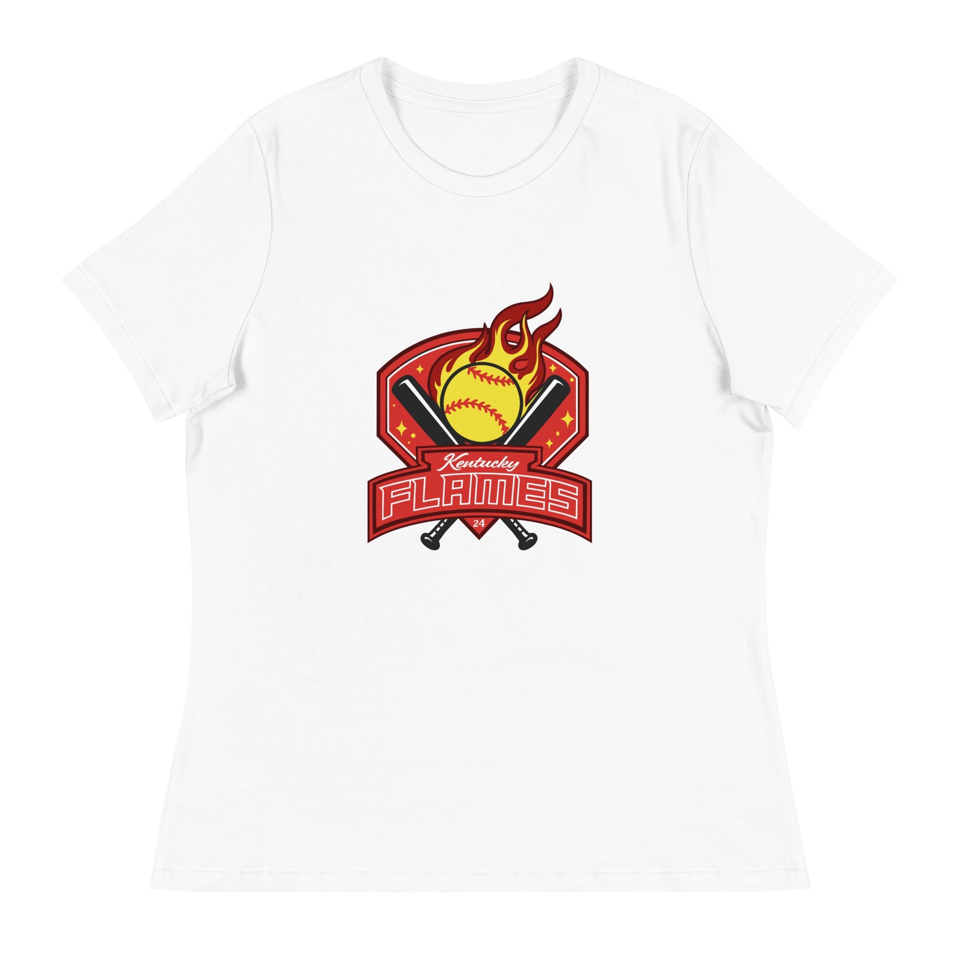 Performance | Women's Relaxed T Shirt | KY Flames | Emblem Logo