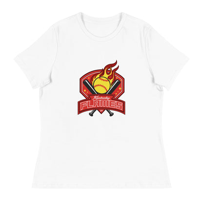 Performance | Women's Relaxed T Shirt | KY Flames | Emblem Logo