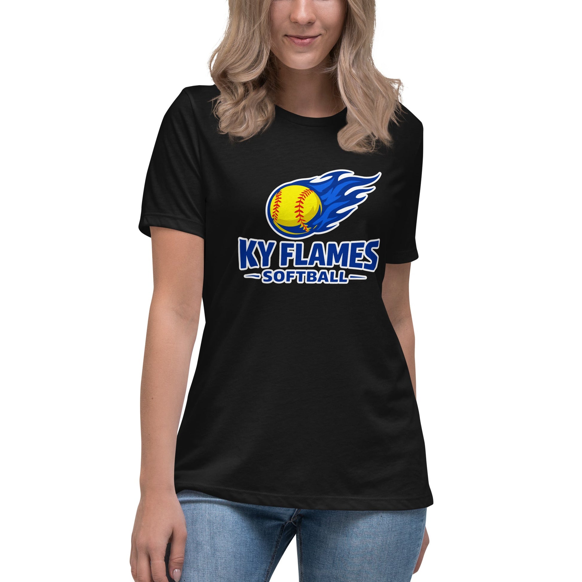 Performance | Women's Relaxed T Shirt | KY Flames | Mark Logo