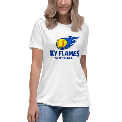 Performance | Women's Relaxed T Shirt | KY Flames | Mark Logo
