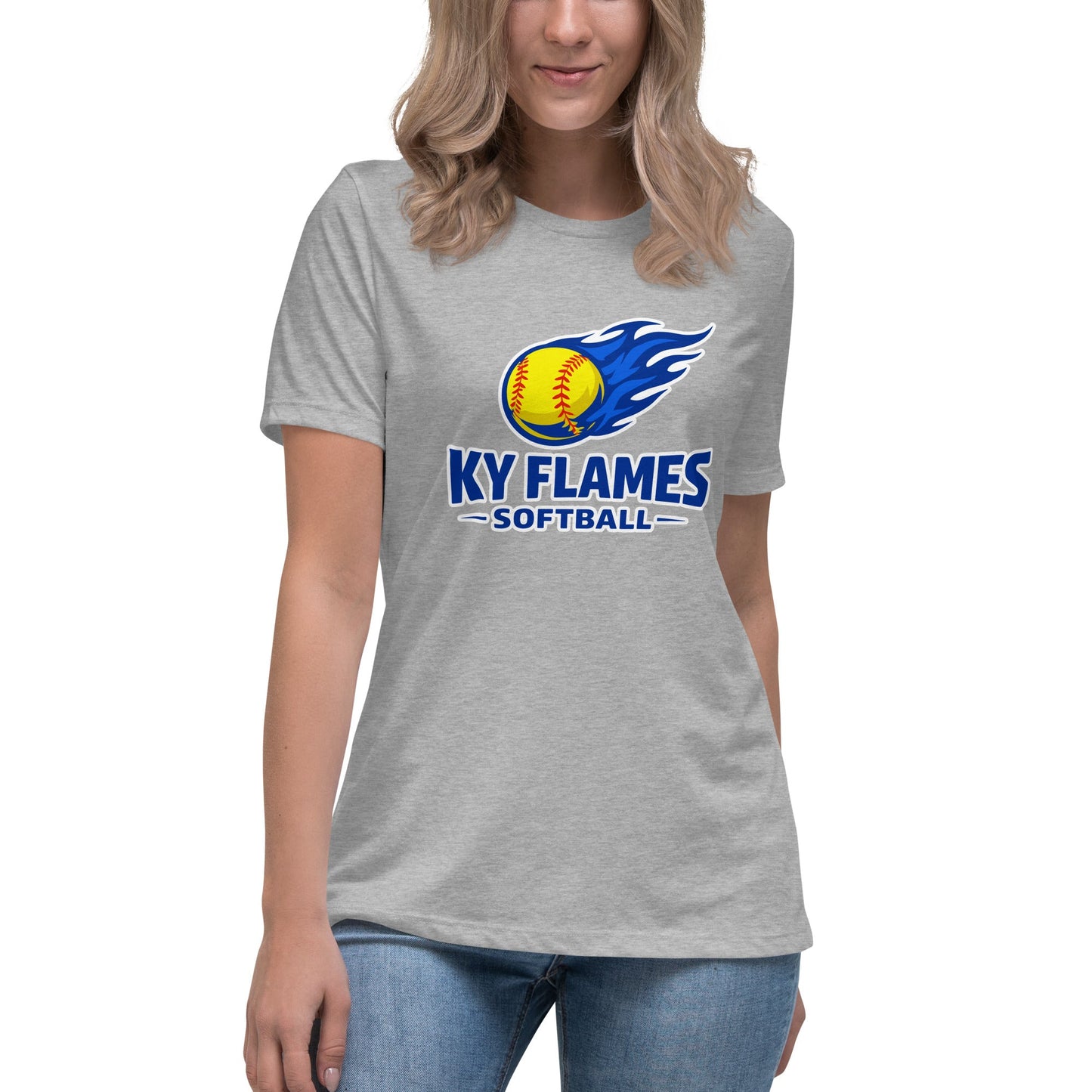 Performance | Women's Relaxed T Shirt | KY Flames | Mark Logo