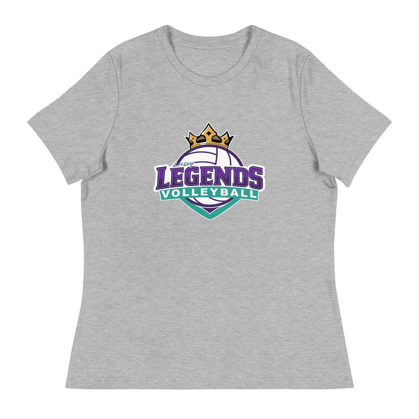 Performance | Women's Relaxed T Shirt | Lady Legends Volleyball | Crown Logo