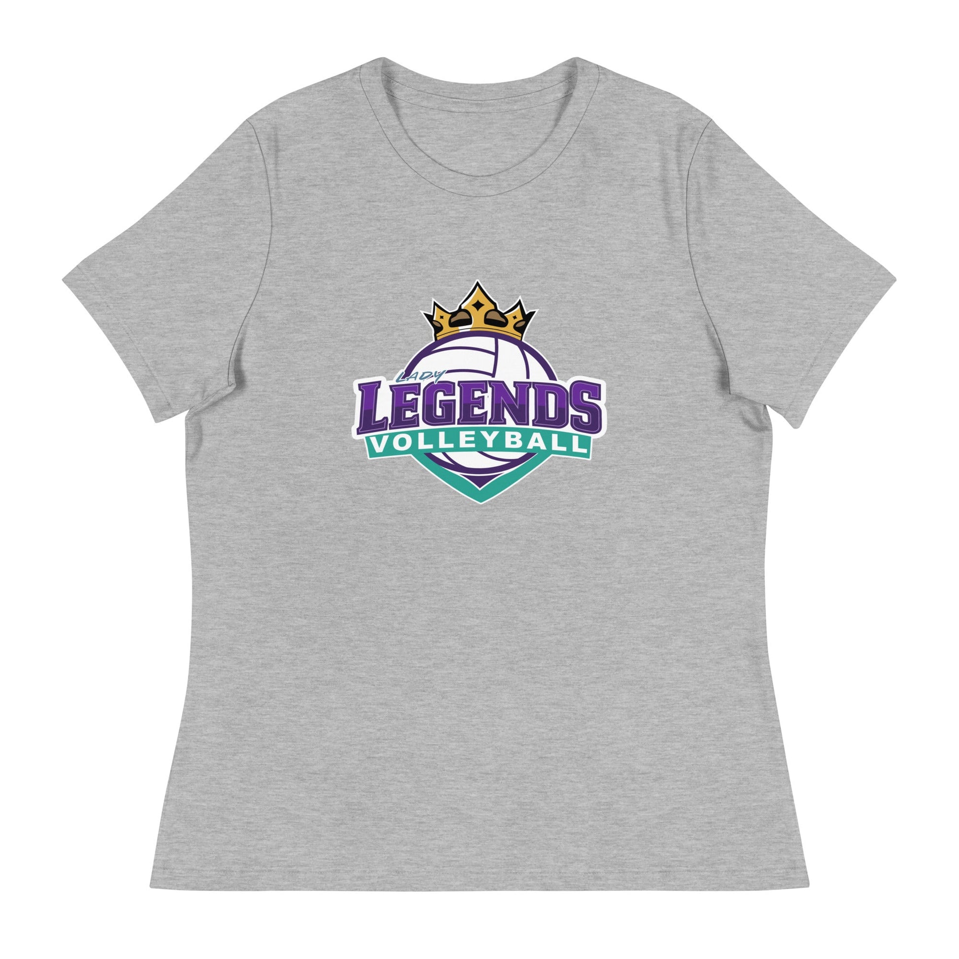 Performance | Women's Relaxed T Shirt | Lady Legends Volleyball | Crown Logo