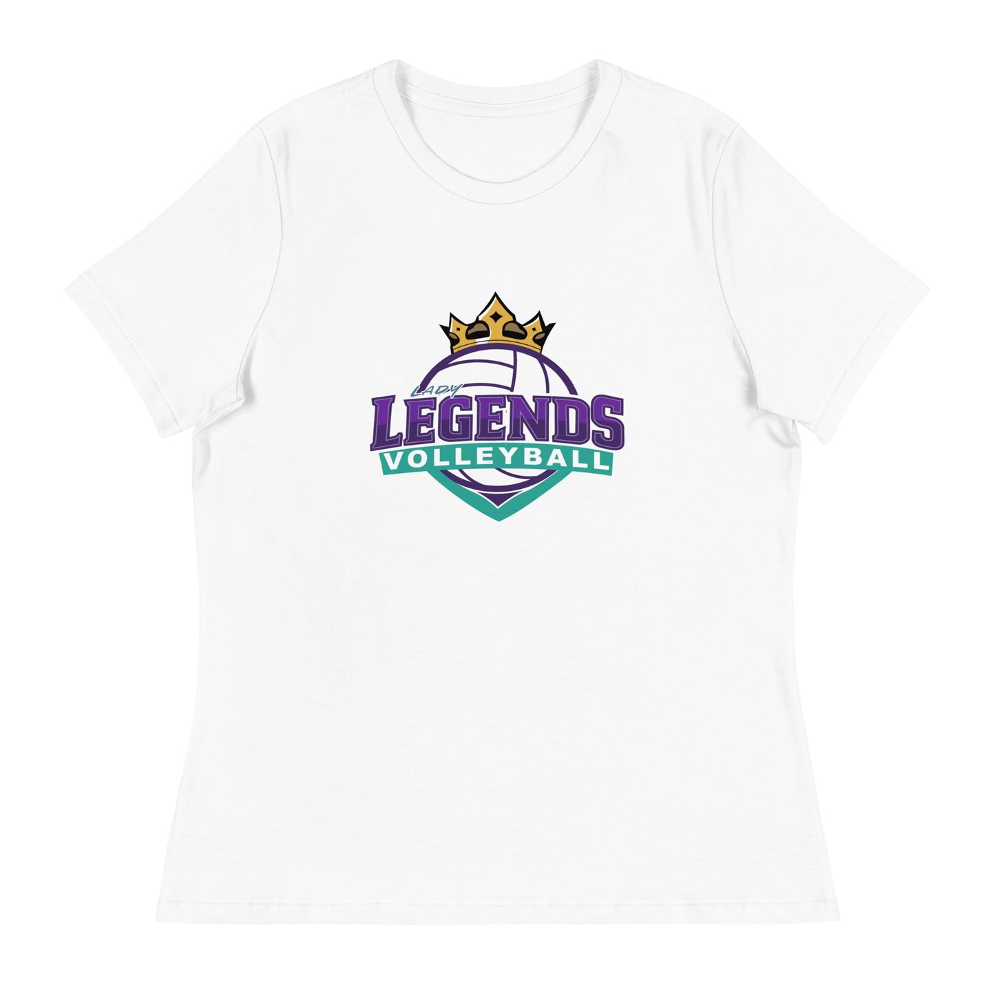 Performance | Women's Relaxed T Shirt | Lady Legends Volleyball | Crown Logo