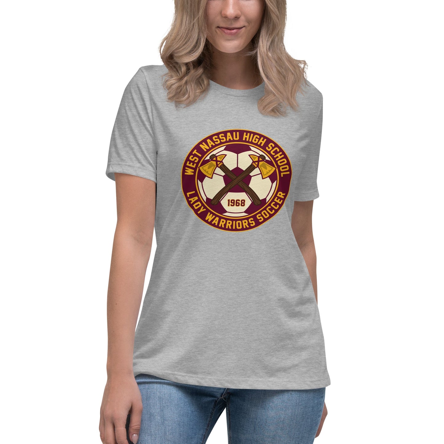 Performance | Women's Relaxed T Shirt | Lady Warrior Soccer Booster Club | Lady Warriors Logo